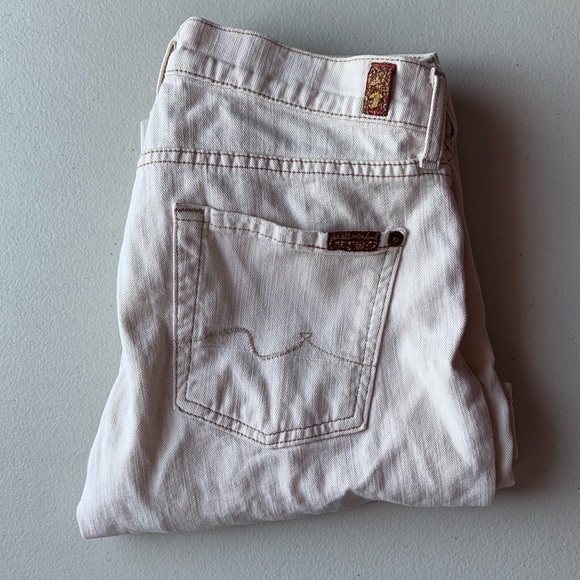 Seven For All Mankind Off White Jeans - Picture 1 of 3